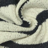 Off-White Horizontal-Stripe Knit, Cotton-Poly — photo 3
