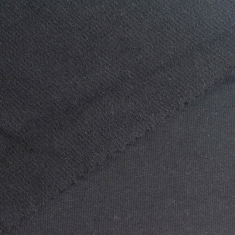 Cotton Viscose French Terry Fabric, 260 gsm, 160 cm — Grey