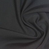 Viscose Nylon Stretch Ponte Knit Fabric, 350 gsm, 150 cm — Black — photo 3