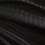 Jacquard Polyester Acrylic Knit Fabric, 243 gsm, 160 cm — Black — photo 3