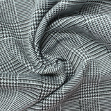 Black Plaid Knit, Polyester — photo 3