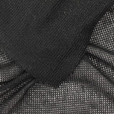 Viscose Polyester Chunky Knit Fabric, 112 gsm, 154 cm — Black — photo 3