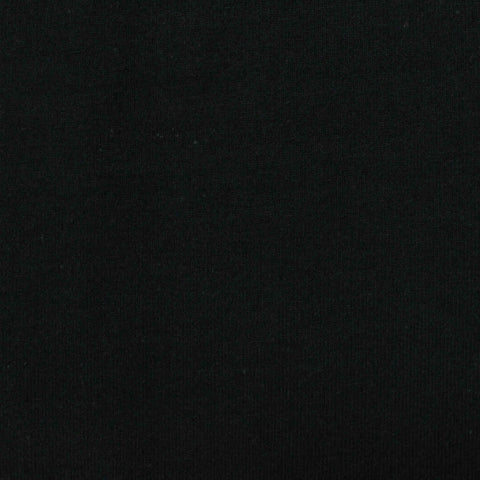 Polyester Cotton Jersey Knit Fabric, 274 gsm, 160 cm — Black