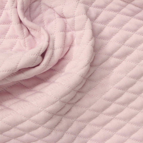 Light Pink Diamond Scuba Knit, Polyester