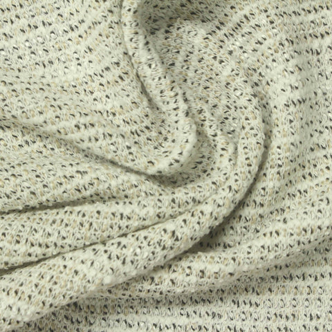 Heathered Cream Marl Chunky Knit, Cotton-Poly