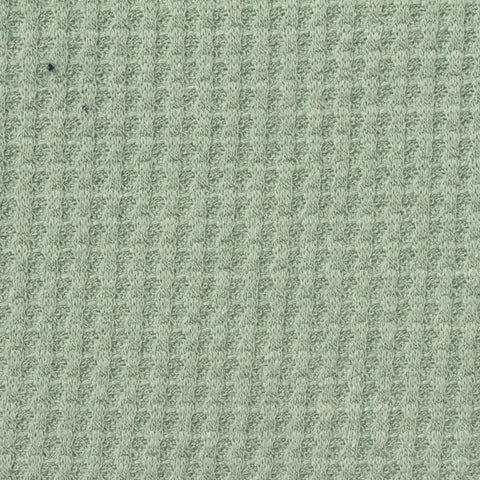 Viscose Polyester Stretch Waffle Knit Fabric, 260 gsm, 158 cm — Green