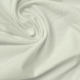 Cotton Polyester Stretch Jersey Knit Fabric, 160 gsm, 180 cm — White — photo 3