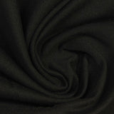 Cotton Polyester Stretch French Terry Fabric, 270 gsm, 159 cm — Black — photo 3