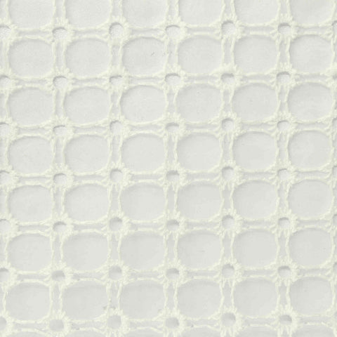 Cream Square Voile, Nylon-Poly