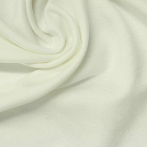 Polyester Viscose Stretch French Terry Fabric, 250 gsm, 165 cm — Beige