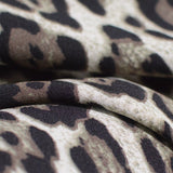 Black Leopard Linen-Look, Polyester — photo 3
