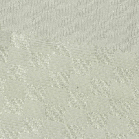 Off-White Textured Rib Knit, Polyester