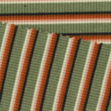 Green Horizontal-Stripe Rib Knit, Polyester — photo 3
