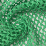 Green Openwork Warp Knit, Polyester — photo 3