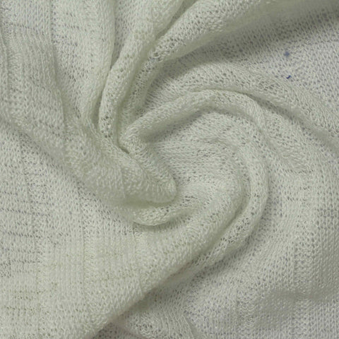 Polyester Stretch Rib Knit Fabric, 164 gsm — Grey
