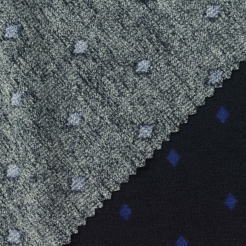 Blue Diamond Jacquard, Polyester, 290 gsm