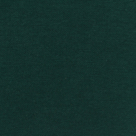 Brushed Polyester Cotton Interlock Knit Fabric, 270 gsm, 190 cm — Green