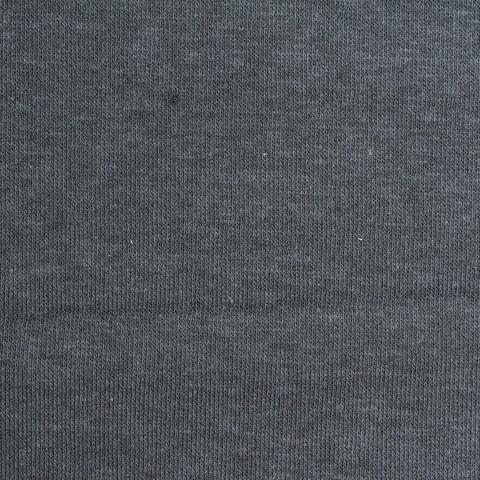 Brushed Polyester Cotton French Terry Fabric, 250 gsm, 160 cm — Grey