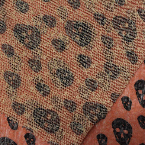 Black Skulls Knit, Polyester