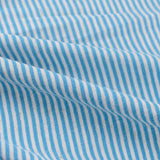 Light Blue Horizontal-Stripe Knit, Cotton-Viscose — photo 3