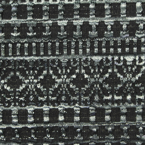 Black Abstract Jacquard, Polyester, 203 gsm