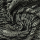 Black Marl Chunky Knit, Viscose-Poly — photo 3
