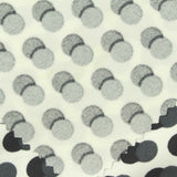 Dark Grey Circles Interlock Knit, Polyester — photo 3