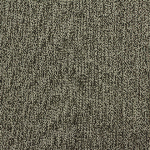 Dark Grey Marl Rib Knit, 146 gsm