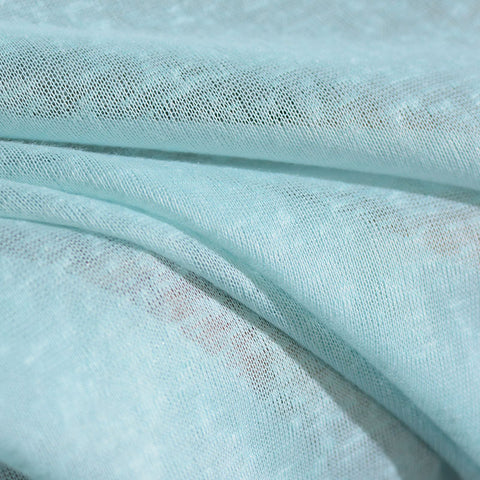Light Blue Marl Knit, Polyester, 133 gsm