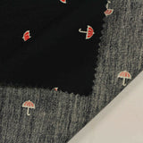 Printed 100% Cotton Poplin Fabric, 120 gsm — Black — photo 3