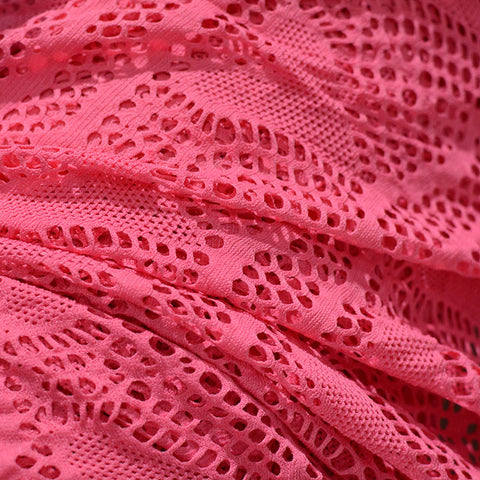 Pink Heart Jacquard, Polyester