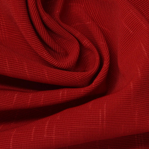 Red Vertical-Dash Jacquard, Polyester