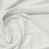 Polyester Stretch Milk Silk Knit Fabric, 150 gsm, 160 cm — White — photo 3