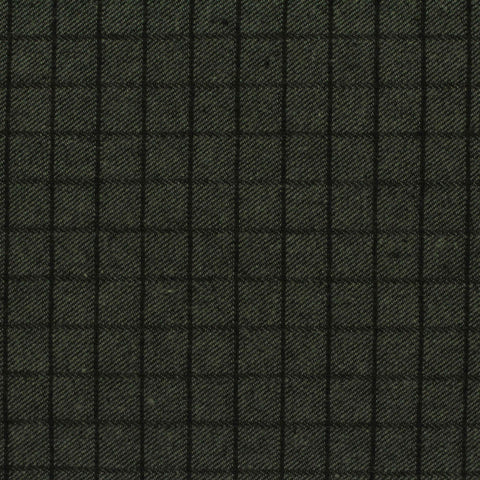 Dark Green Check Twill, Cotton-Poly, 145 cm, ref EF-206543