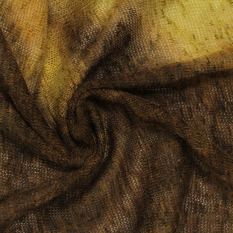 Green Camo Chunky Knit, Polyester, 165 gsm