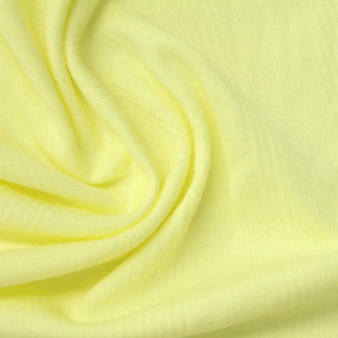 100% Cotton Rib Knit Fabric, 185 gsm, 145 cm — Yellow