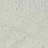 White Fine-Eyelet Crepe, Polyester — photo 3