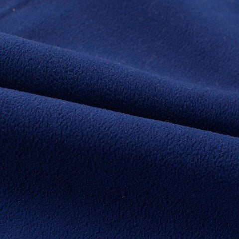 100% Polyester Chunky Knit Fabric, 420 gsm — Navy
