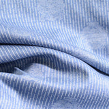 Blue Tone-on-Tone Jacquard, Poly-Viscose — photo 3