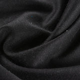 Polyester Stretch Interlock Knit Fabric, 299 gsm — Black — photo 3