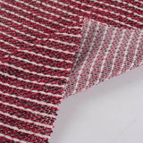 Maroon Horizontal-Stripe French Terry, Acrylic-Poly — photo 3