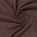 Polyester Viscose Waffle Knit Fabric, 185 gsm, 170 cm — Brown — photo 3