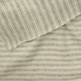 Light Grey Stripes Chunky Knit, Cotton-Viscose — photo 3