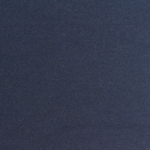 Polyester Cotton Interlock Knit Fabric, 190 gsm, 188 cm — Navy