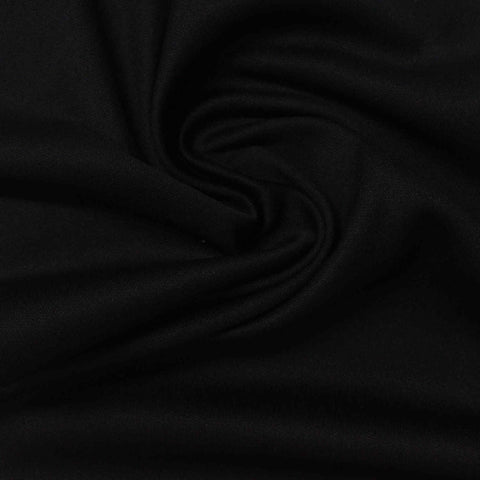 100% Polyester Jersey Knit Fabric, 115 gsm, 160 cm — Black, ref EF-239757