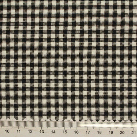 Black Check Woven, Viscose