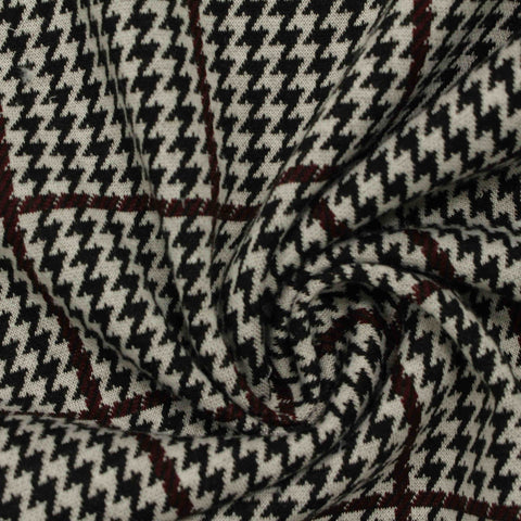 Black Houndstooth Knit