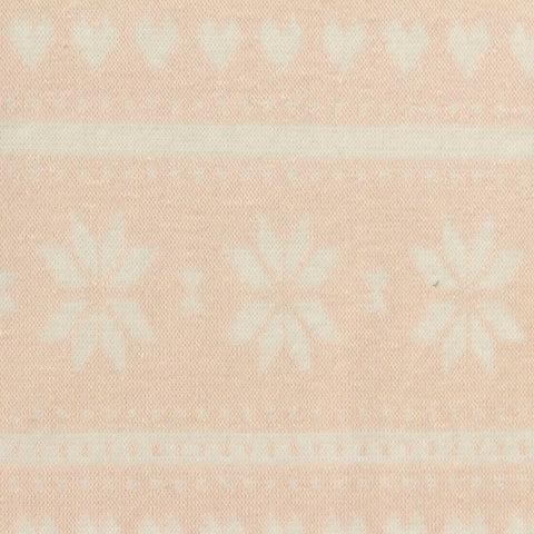 Light Pink Hearts Jacquard, Viscose-Poly
