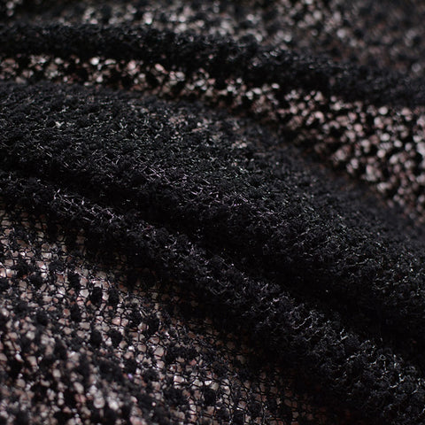 Black Dot Chunky Knit, Polyester