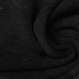 Brushed 100% Polyester French Terry Fabric, 290 gsm, 180 cm — Black — photo 3